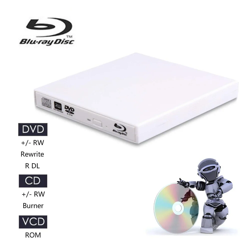 Bd-rom bluray drive usb 2.0 burner writer optički pogon portatil vanjski  blu ray player cd/dvd-rw za prijenosno računalo hp-apple kupi online  Izlaz