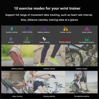 Muškarci Žene Pametni Sat za Fitness Tracker Aktivnosti Praćenje Otkucaja Srca Sportski Narukvica za iOS, Android Samsung, Huawei P40 P30